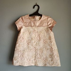 Girls Gold Embroidered Dress or Top